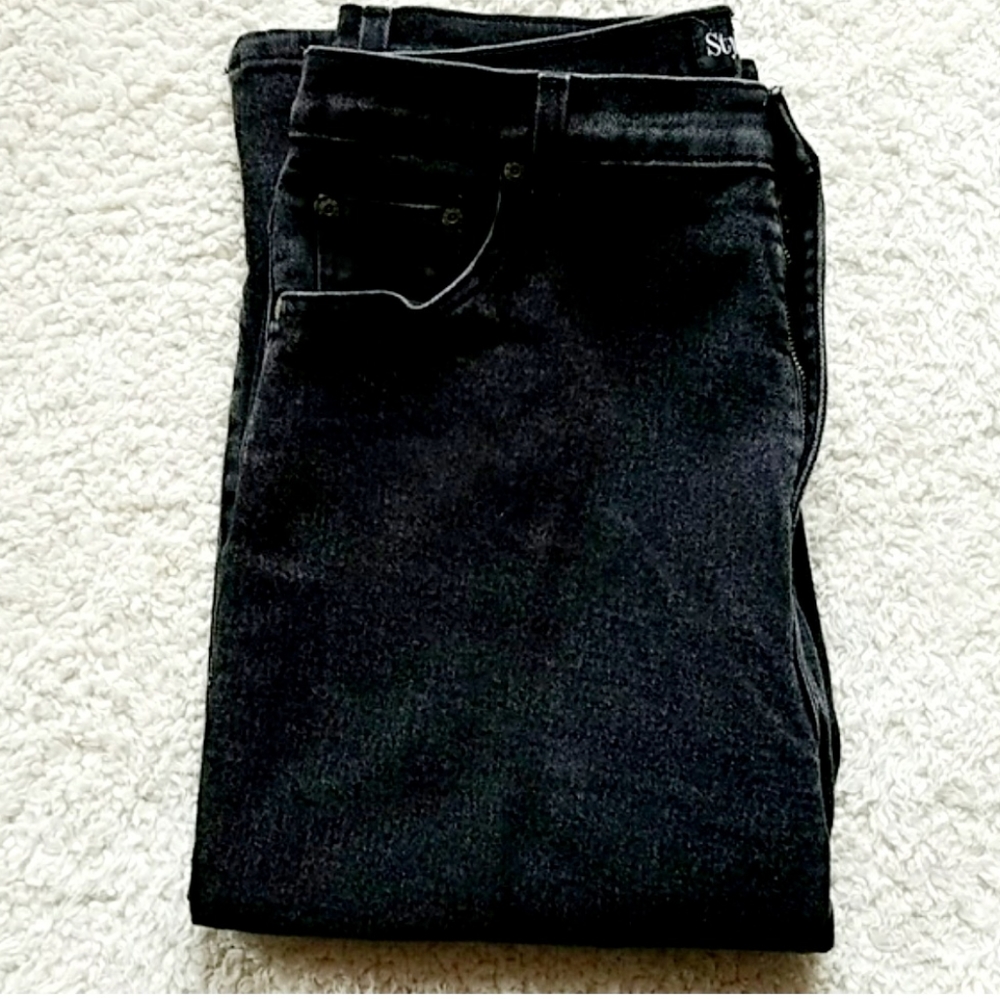 STYLE & CO BLACK JEAN CAPRIS ~🎊HP🎊 - Picture 4 of 5
